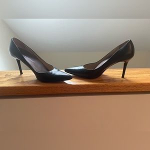 Bruno Magli Womens Black Leather Heels 6.5